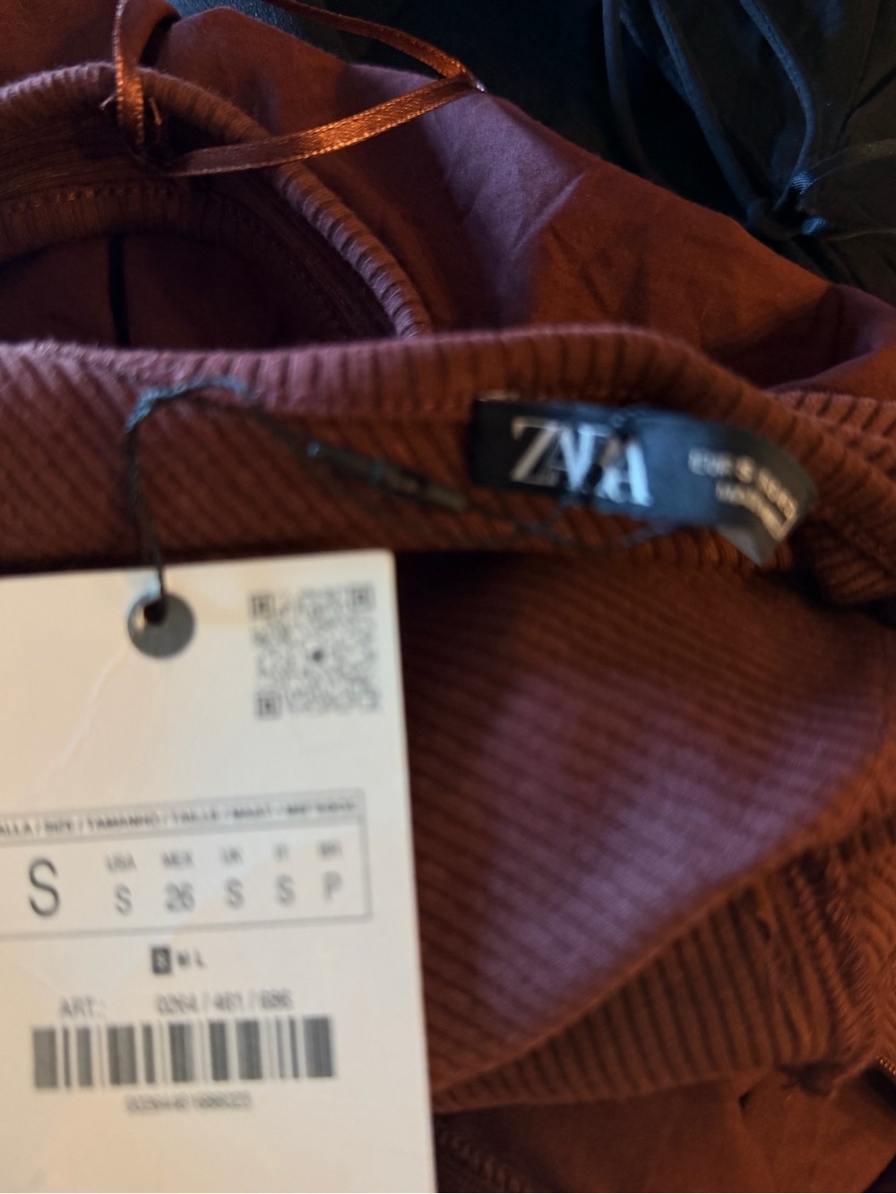 Zara Burgundy Wrap Style Layered Dress with Side Ties - Picture 12 of 12